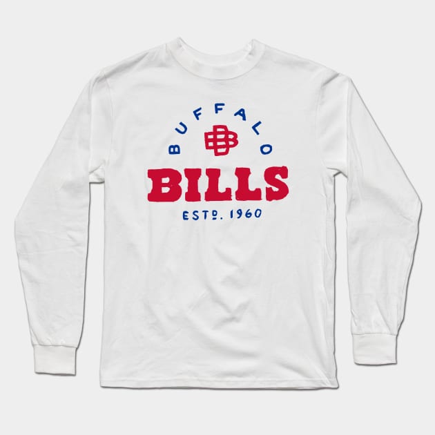 Buffalo Biiiills 07 Long Sleeve T-Shirt by Very Simple Graph